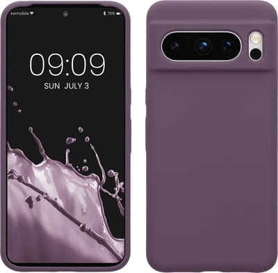 kwmobile telefoonhoesje geschikt voor Google Pixel 8 Pro - Hoesje met siliconen coating - Smartphone case in Bleke iris