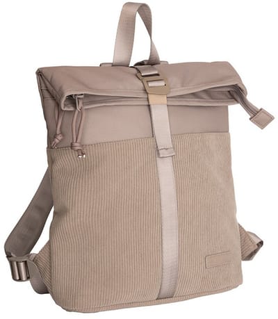 New Rebels Ribbi Los Angeles Rolltop Rugzak Mini Taupe - 13 L