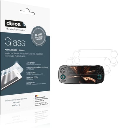 dipos – 2x Pantserfolie geschikt voor Retroid Pocket 5 | 9H Screenprotector