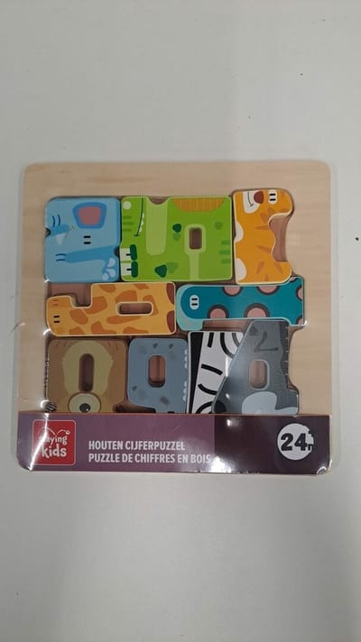 Playing Kids Houten Cijferpuzzel