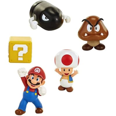 Set van 5 figuren Jakks Pacific World Of Nintendo New Super Mario Bros. U Acorn Plains
