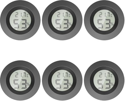 Mini-thermometer en hygrometer voor binnen - Ronde luchtvochtigheidsmeter