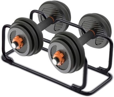 Compacte Halterstandaard met Versterkte Stalen Beugels voor Thuis en Kantoor, Ideaal Fitnessmateriaal voor Krachttraining en Workout