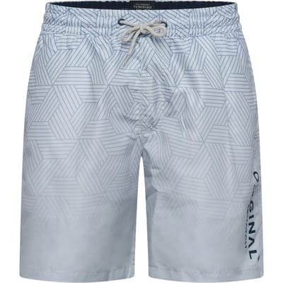 Crosshatch Heren Layotta Geometrisch Patroon Zwemshorts (Licht Steen)