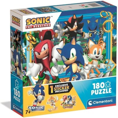 Clementoni - Kinderpuzzel - 180 Stukjes - Sonic - Puzzel Vanaf 7 Jaar