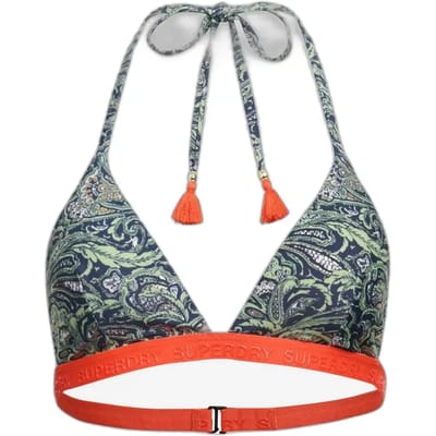 Superdry - Triangelbikinitopje met print - Dames - Badpakken