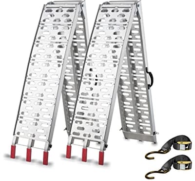 Opvouwbare laadbrug 228x30.5cm voor ATV en motorfietsen - 680KG laadcapaciteit
