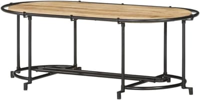 Salontafel Mangohout - Woonkamertafel - Ontspannen Uren - Unieke Houtnerf - 110x55x40 cm - Natuurlijk