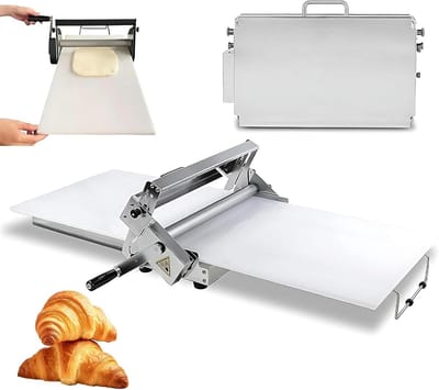 Deegroller Lamineermachine - Handmatige Deegpers - Bakkerij Werk - Instelbare Dikte - 32.7x18.9 inch - One Color