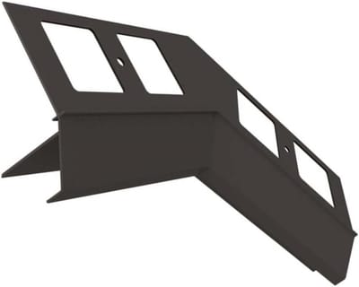 Aluminium Binnenhoek - Dakrandprofiel Hoek - Terras Afwerking - 135 Graden Hoek - K100R - Grafiet