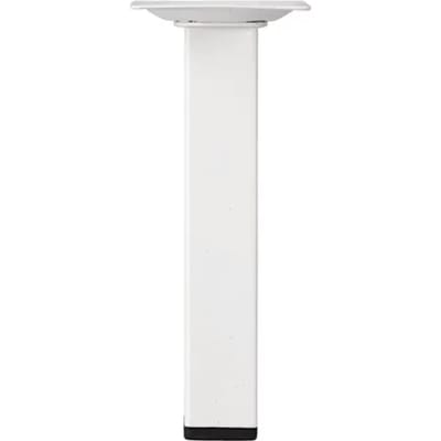 Duraline Meubelpoot Vierkant Staal 2,5x2,5x15cm Wit