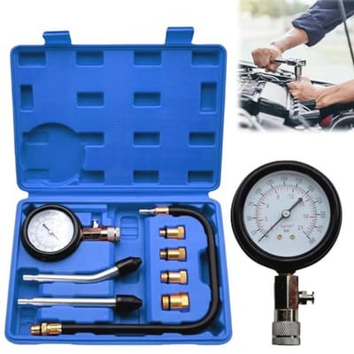 Compressietesterset voor Benzinemotoren - Compleet Gereedschap voor Compressiemeting