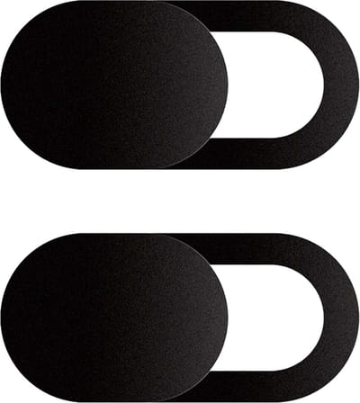 Webcam Cover Laptop Schuifje Camera Cover Laptop Zwart - Camera Cover Webcam Camera Schuifje Sticker Voor Laptop Smartphone En Tablet Zwart - 2 Stuks