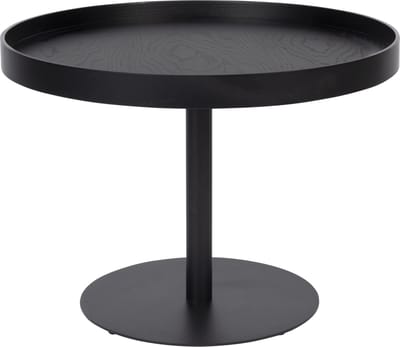 Housecraft Living Yuri Bijzettafel Rond 56x56 cm Hout Zwart