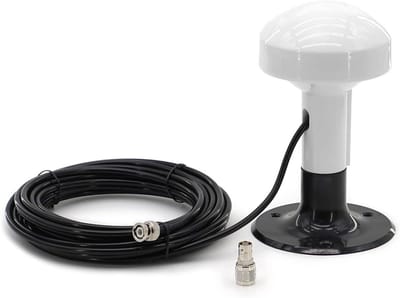 Vervangende GPS Antenne - Navigatie Sonde - Maritieme Navigatie - Waterdicht IP65 - 8 Meter Kabel - Wit