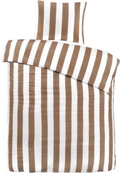 Papillon Lewis Dekbedovertrek - Eenpersoons - 140x200/220 cm - Zand