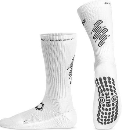 Elite Sport Football Gripsokken - Wit | Maat: 35-40