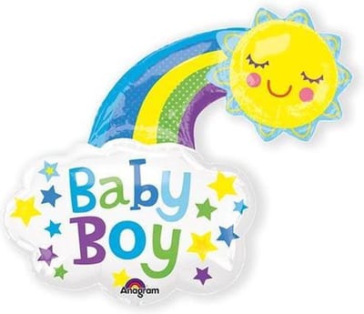 Folieballon baby boy sun SuperShape