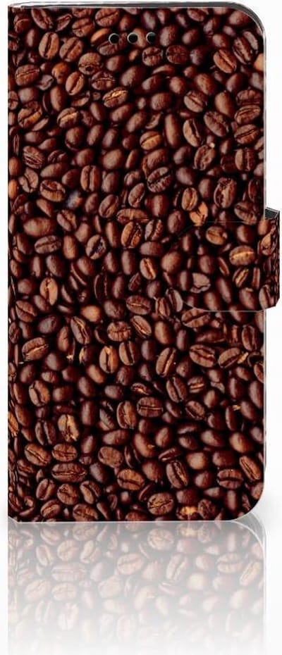 Book Case voor Huawei P10 Lite Book Cover Koffiebonen