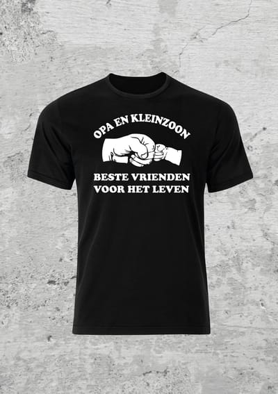 Opa en kleinzoon beste vrienden voor het leven t shirt- vader dag- cadeau - dad - fun shirt- Maat XL