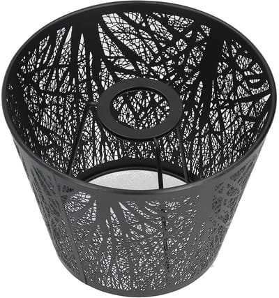 Allecto - Smeedijzeren lampenkap - Tafellamp - Eenvoudig design - Zwart - Decoratie voor slaapkamer - Stijlvolle verlichting - Geschikt voor nachtk...