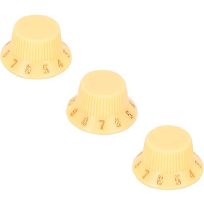 3 Pièces Boutons de Guitare en Plastique Contrôle Volume Tonalité Accessoires d'Ajustement pour Instrument de Musique