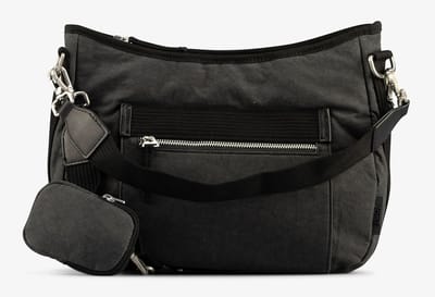 JOST Schoudertas Kerava Hobo Bag Black Donkergrijs