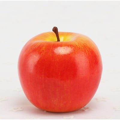 Kunstmatige Appel Simulatie Groen Rood Fruit Nep Voedsel Ornament Voor Etalage Huisdecoratie Fotografie Rekvisieten Schuim (red,8.2cm) rood