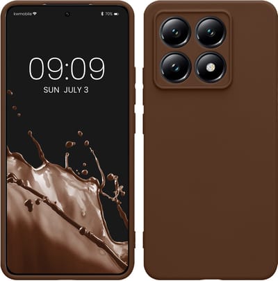 kwmobile telefoonhoesje geschikt voor Xiaomi 14T - Hoesje voor smartphone - Precisie camera uitsnede - In chocoladebruin