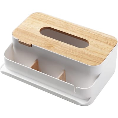 18l multifunctionele tissuebox met houten deksel gezichtsdoekjeshouder dispenser organizer voor keuken slaapkamer decor gray
