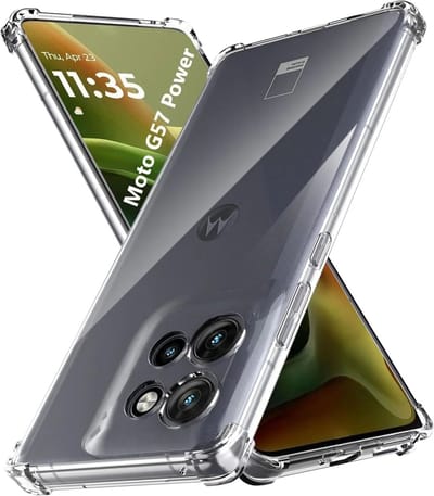 Transparant Hoesje Geschikt voor Motorola Moto G57 Power | Schokbestendig TPU | Back Cover | Dun | Flexibel | Shockproof | Doorzichtig