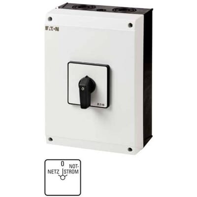 Eaton T5-4-8902/I5 Omschakelaar Voor bodembevestiging, In behuizing 1 x 60 ° Zwart 1 stuk(s) Piece