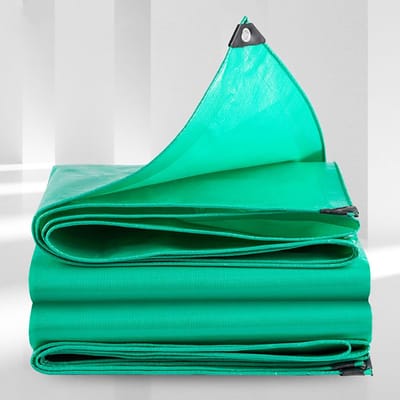 Waterdicht Afdekzeil - Beschermhoes Zeil - Buiten Beschermen - Met Ingestanste Oogjes - 160 x 200 cm - Groen
