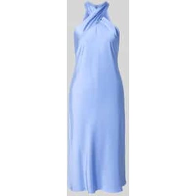 Knie-lange cocktailjurk met halter
