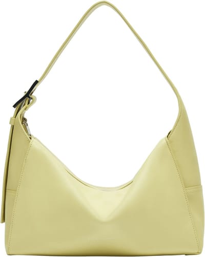 LIEBESKIND BERLIN Leren schoudertas Lou Calf Optic Hobo Bag Light Mimosa Lichtgeel