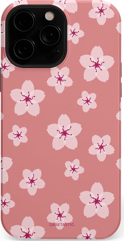 Casetastic Hoesje Geschikt voor Apple iPhone 13 Pro Max Magsafe - Stijlvolle Beschermende Duo-layer Case - Roze Sakura Bloesems Elegante Japan Rituals