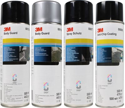 3M 08158 Anti-Steenslag Bescherming Spuitbus 500ml - Zwart - Fijn/Glad