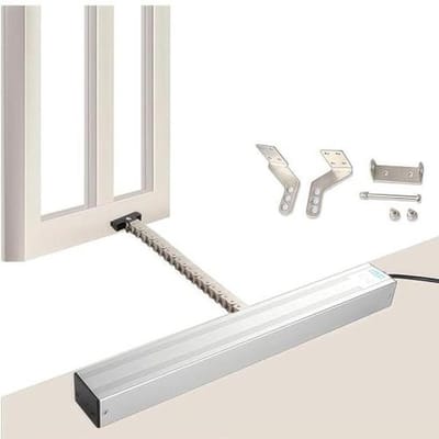 Elektrische Raamopener - Ventilatieoplossing - Slim Ventileren - Afstandsbediening - Tot 100cm Slag - Zilver