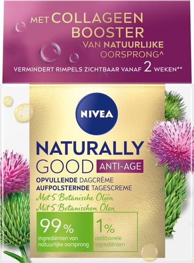 NIVEA Naturally Good Anti-Age Dagcrème - Anti Rimpel Gezichtscrème met 5 Botanische Oliën - Alle Huidtypes - 50 ml