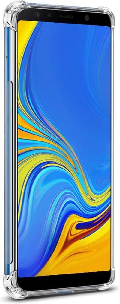 HB Hoesje Geschikt voor Samsung Galaxy A7 - 2018 - Anti Shock Hybrid Back Cover - Transparant