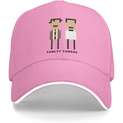 Casquette Sandwich Mini-Figurine Fawlty Towers Unisexe, Casquette de Baseball Mode Polyester Chapeau de Soleil Chapeaux de Soleil Réglables Été One Size