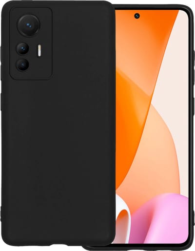 Hoesje Geschikt voor Xiaomi 12 Lite - Sterk & Shockproof - Hoes Cover - Siliconen Case - Zwart