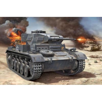 Revell Modelbouwpakket Militaire voertuigen - 03229 PzKpfw II Ausf. F Tank Plastic - 1:76 - Modelbouw