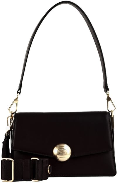 LACOSTE schoudertas Flap Shoulder Bag Noir zwart