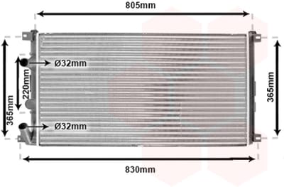 Van Wezel - RADIATOR VOOR NISSAN INTERSTAR X70 2002-2004 4414972