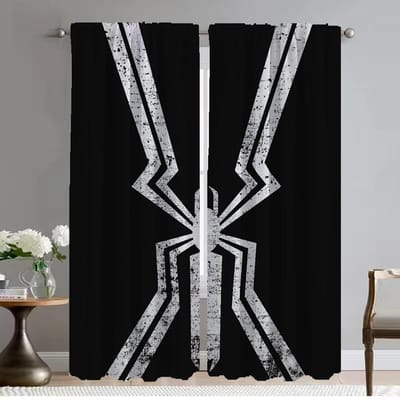 Mier Gordijnen Anti-muggen Gordijnen voor Camera Verduisteringsgordijn voor Kamer 2 Paneel Shades Scheidingswand Halloween Decoratie Wonen Keuken W50xH70cmx2pcs-CL gray