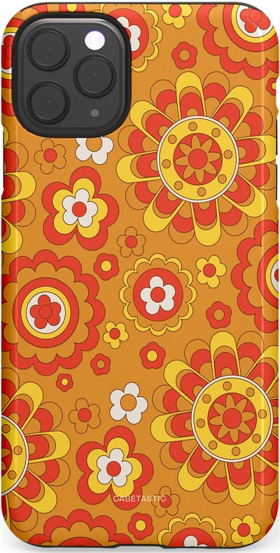 Casetastic Hoesje Geschikt voor Apple iPhone 11 Pro Max - Stijlvolle Beschermende Duo-layer Case - Retro droom