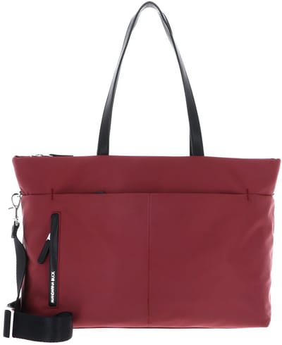 MANDARINA DUCK shopper schoudertas met laptopvak Hunter Shopper Grape donkerrood