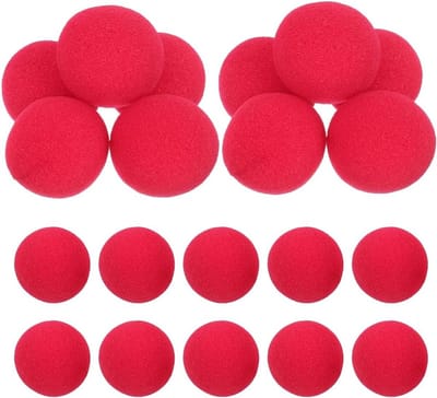 20 stuks magische schuimrubber ballen 4,5 cm - zachte spons goochelballen rood