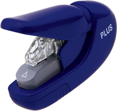 Nietloze Nietmachine - Papierbinder - Documenten Bevestigen - Geen Nietjes Nodig - 5 Vellen Capaciteit - Blauw